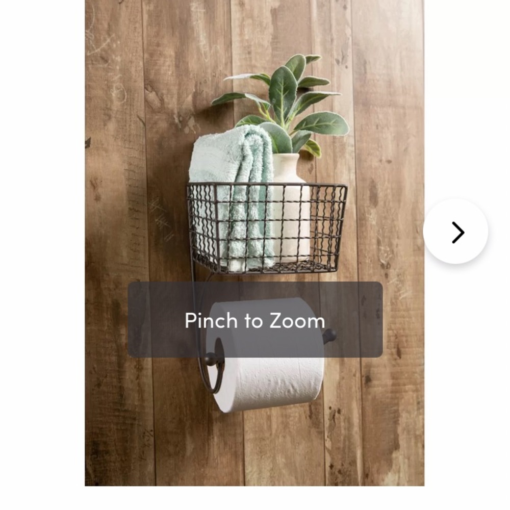 Grey Farmhouse Toilet Paper Holder with Shelf